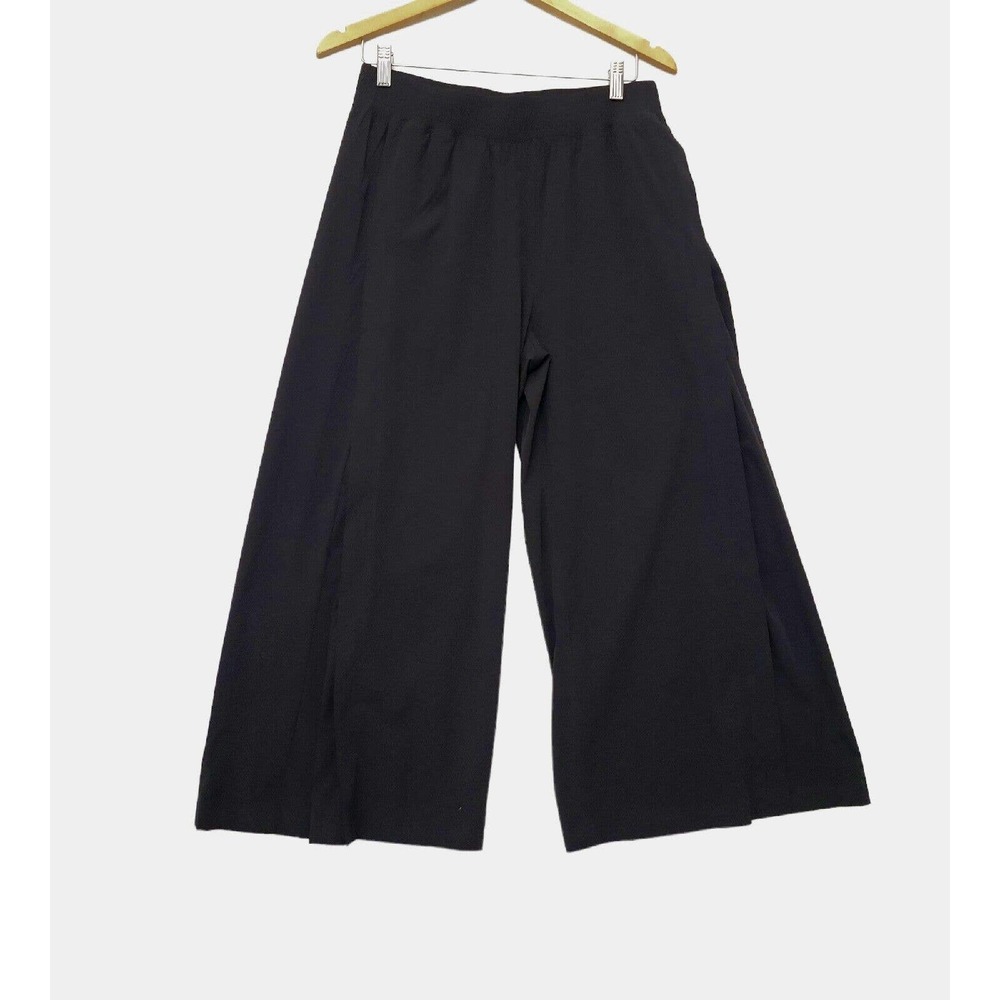 ZYIA Active Womens Black Work Flow Pants Gaucho Pant Cropped Size XXL